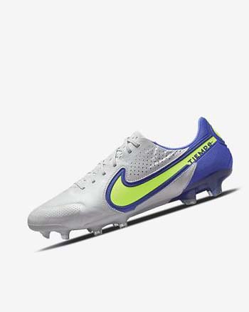 Nike Tiempo Legend 9 Elite FG Grises Azules | MX 2347